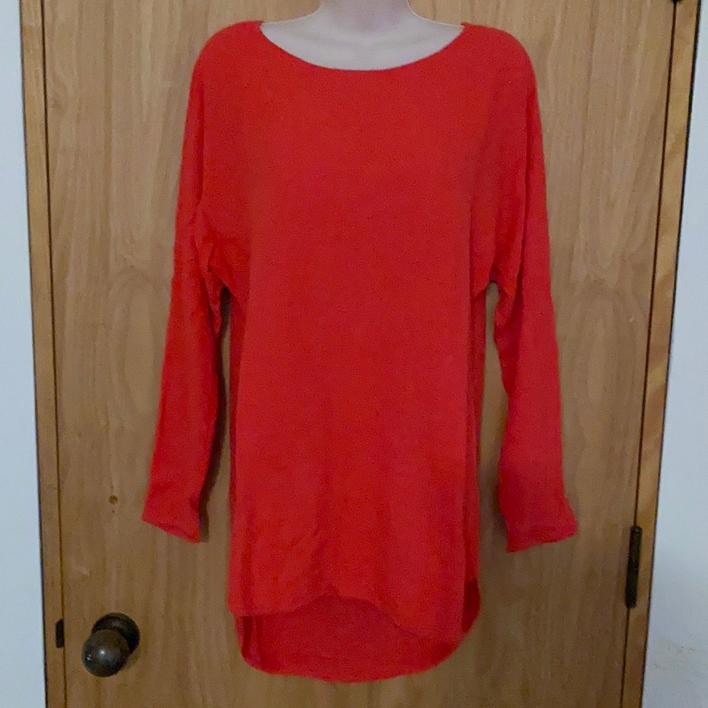 Michael Kors red tunic sweater